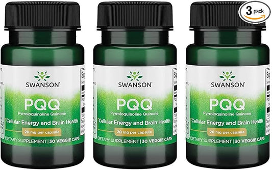 Swanson Ultra Pqq Pyrroloquinoline Quinone 20 mg 30 Veg Caps 3 Pack