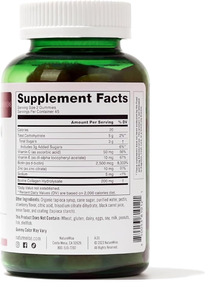 NatureWise Collagen Gummies 1 & 3 Collagen 90 Count[45-Day Count[45-Day Supply]