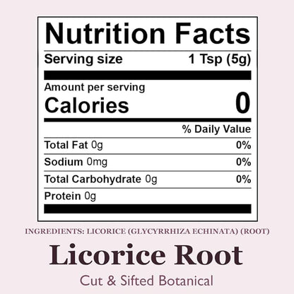 Organic Positively Botanicals Company, Licorice Root, 4 Ounce