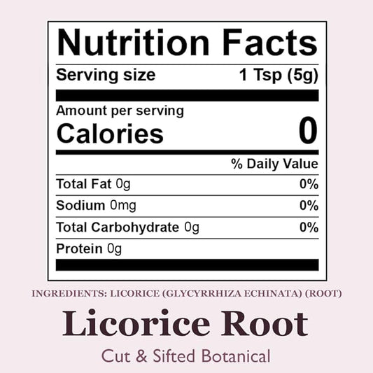 Organic Positively Botanicals Company, Licorice Root, 4 Ounce
