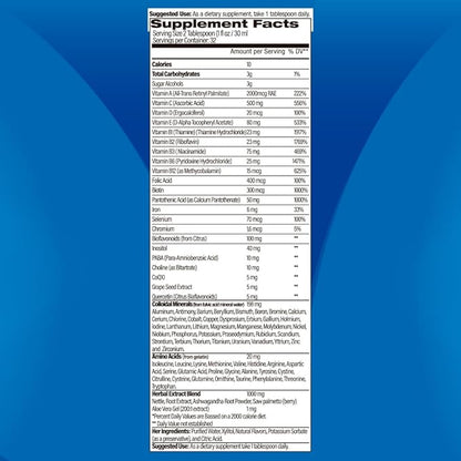 Bariatric Multivitamin Design for Post Bariatric Surgery Mens Patients, Sugar Free, 100+ Vitamins, Minerals & Amino Acids, Supports Muscle, Heart, Brain Health & Energy, 98% Absorption Rate, 32 Serv