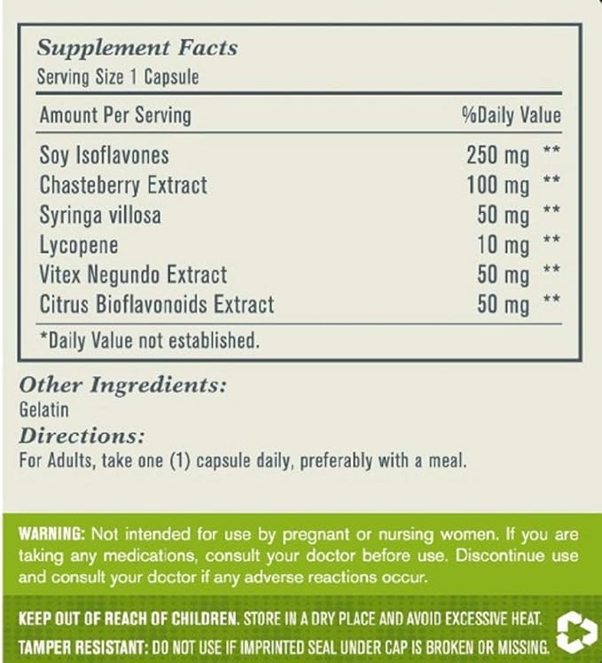 (3 Pack) Esmond Natural: Soy Isoflavones 250mg, 180 180 Capsules