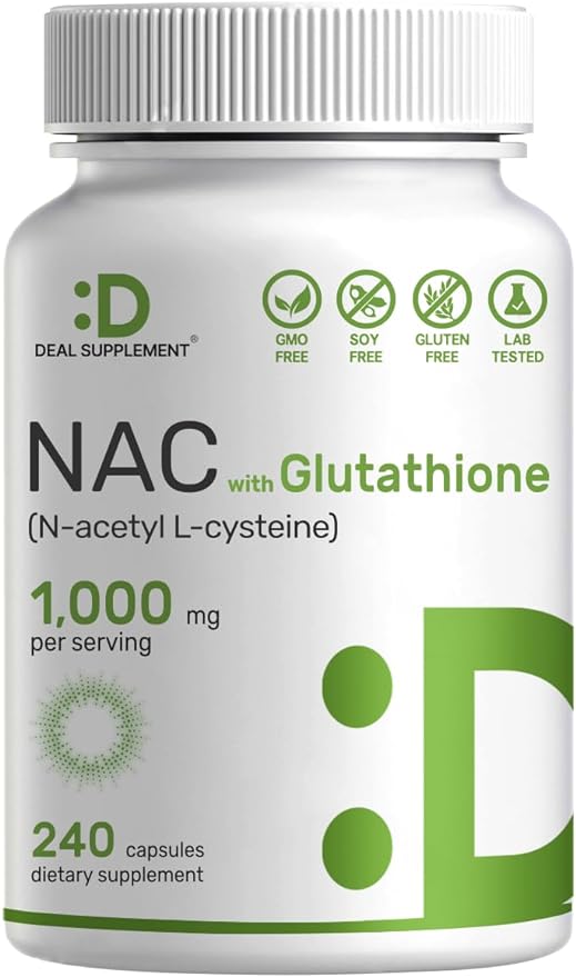 NAC Supplement (N-Acetyl Cysteine) 1,000*mg Per 240*Capsules –
