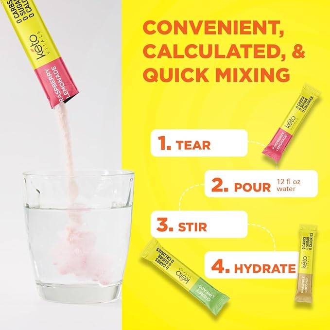 Keto Vitals Tropical Keto Electrolyte Powder 30 Serving