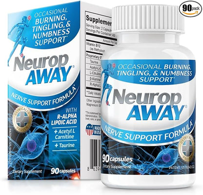 NeuropAWAY Nerve Support Formula 90 Daily Capsules