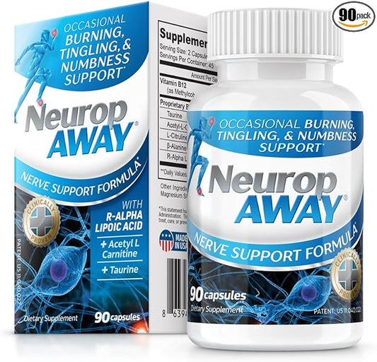 NeuropAWAY Nerve Support Formula 90 Daily Capsules