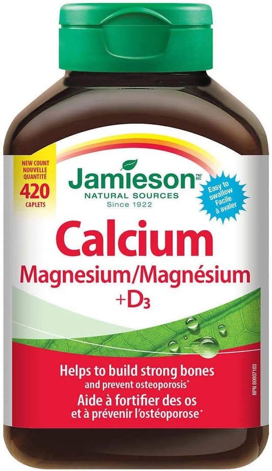 Jamieson Calcium Magnesium with Vitamin D3 420 caplets