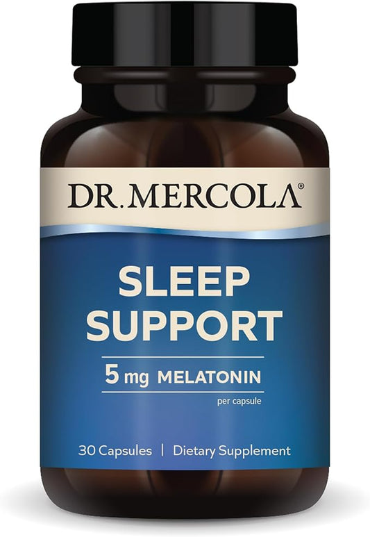 Dr. Mercola Sleep Support with Melatonin, 5 mg 30 Servings (30 Capsules),