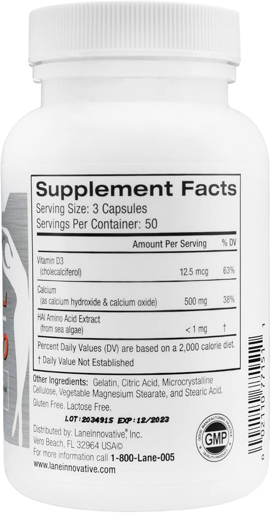 Lane Innovative - AdvaCAL 1000, Advanced Calcium Supplement, Easy to Swallow Extra Small Capsule, Supports Increased Bone Density (50 Servings)