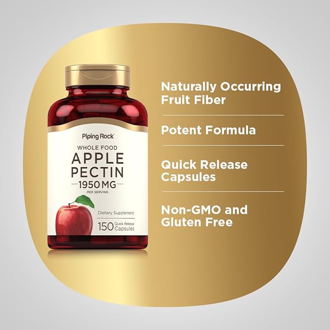 Piping Rock Apple Pectin Capsules 1950 mg 150 Count