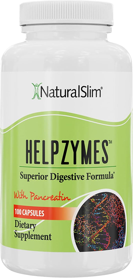 NaturalSlim Helpzymes Digestive Enzymes 100 Caps