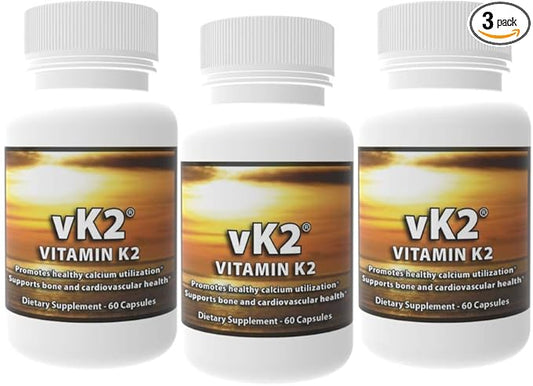 3 Pack of vK2 -Vitamin K2 (mk4 and mk7)