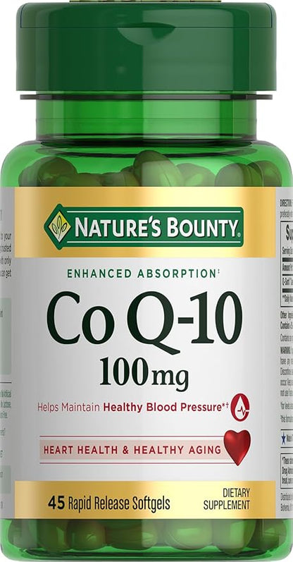 Nature's Bounty CoQ10, Helps Maintain Healthy 100 mg, 45 Count