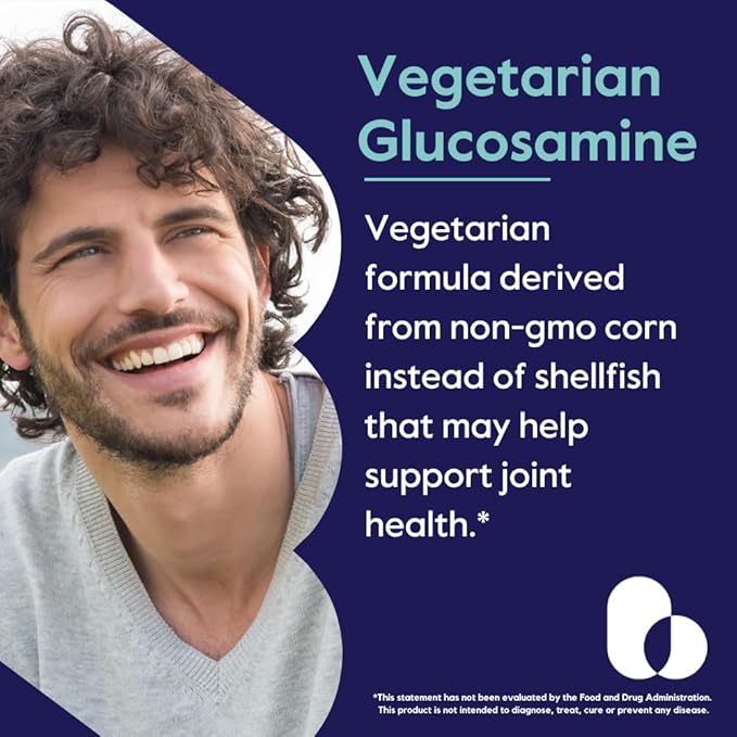 BESTVITE Vegetarian Glucosamine 1000mg (120 Vegetarian Capsules)