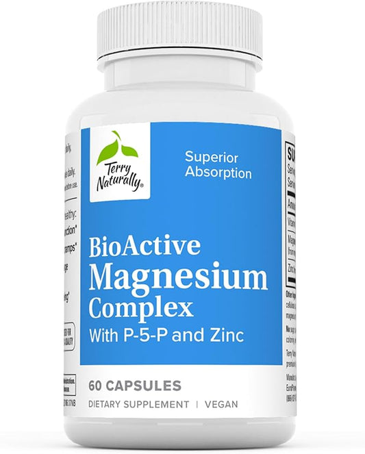 Terry Naturally BioActive Magnesium Complex 60 Capsules B6 & 60 Servings