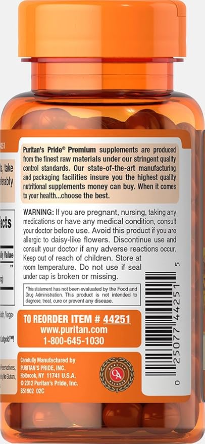 Puritan's Pride Lutein 40 Mg 60 Ct,