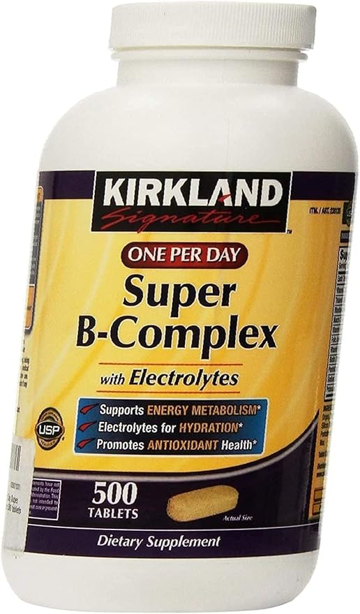 Signature Super B-Complex with Electrolytes, 1-Pack 500 Tablets