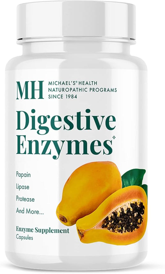MICHAEL'S Health Naturopathic Programs Digestive Enzymes 180 Capsules 60 Servings