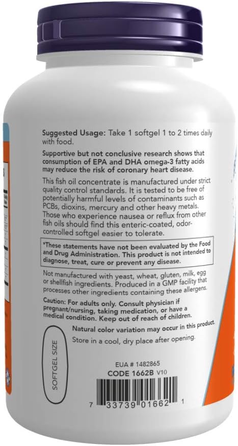 NOW Foods - Ultra Omega-3 500 EPA/250 DHA 180 Softgels