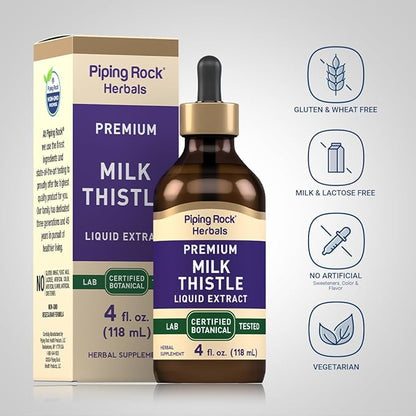 Piping Rock Milk Thistle Seed Extract 4 fl