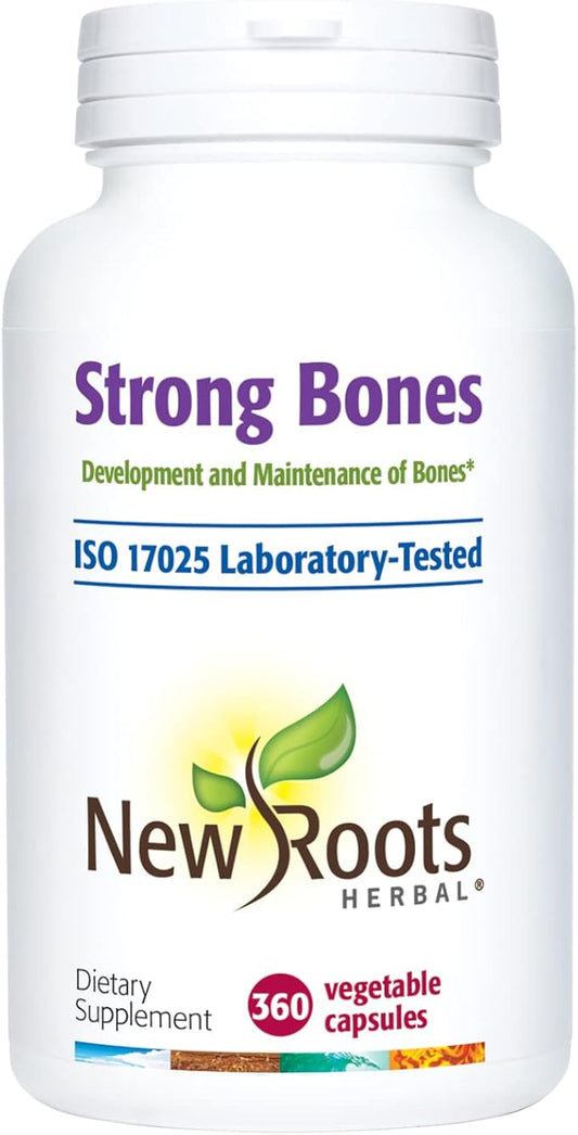 NEW ROOTS HERBAL Strong Bones D3, VIT K2 (MK-7) (MK-7) - (360 Veg
