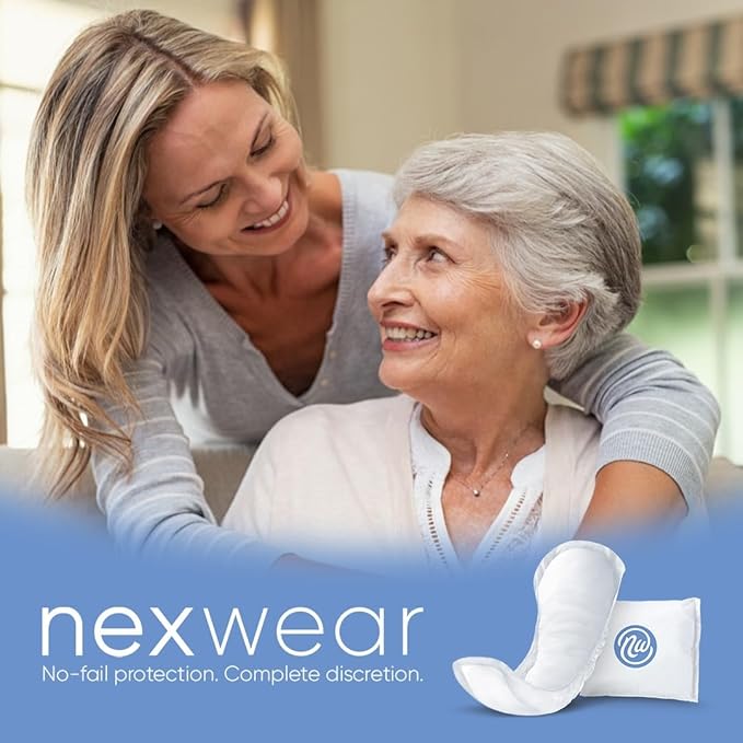 Incontinence Pads for Women, Skin-Safe Design, 13.75 in, 30 Count, 3 Packs, 90 Total