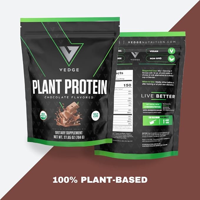 vedge Certified Organic Plant Protein Chocolate (20 Servings)