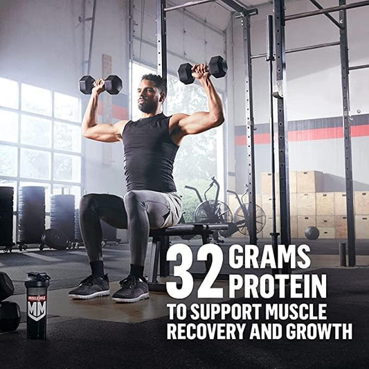 Muscle Milk Genuine Protein Powder, Vanilla 32g Protein, 4.94 Pound, 32 Servings