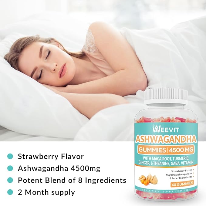 Ashwagandha Gummies 4500mg for Women &