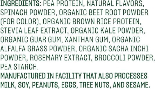 Vega Protein and Greens Protein Powder, Berry 20g Plant 1.3 lbs