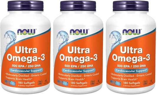 Now Foods Now Foods, (3 Pack) Omega-3, 180 180 Softgels