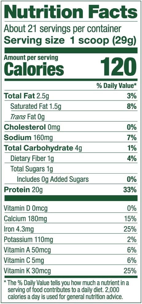 Vega Protein and Greens Protein Powder, Berry 20g Plant 1.3 lbs