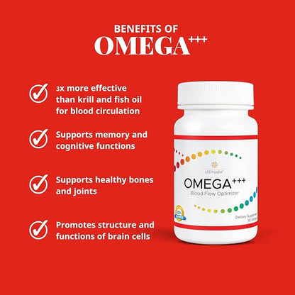 Omega +++ Supplement for Men and 3, Omega 3 EFA 369 in (30 Count)