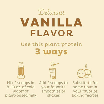 KOS Plant Based Protein Powder, Vanilla 10 Servings
