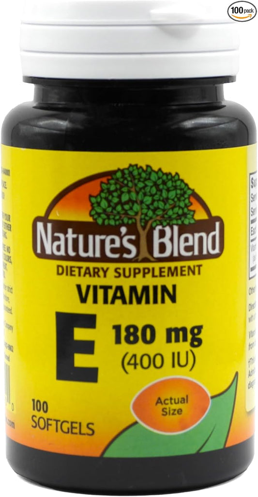 Nature's Blend Vitamin E 400Iu Capsules 100 Ct