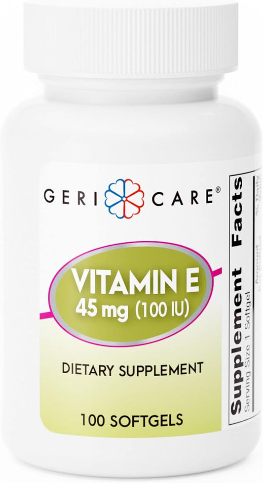 GeriCare Vitamin E Supplement 45 mg (100 IU) 100 Count 1)