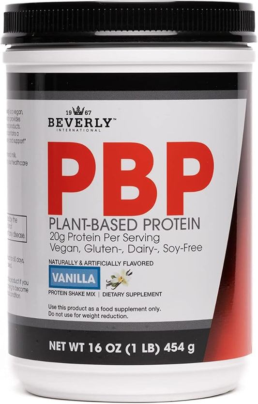 Beverly International PBP, Plant Based Protein. 21g Protein (15 Servings) 1lb. Complete