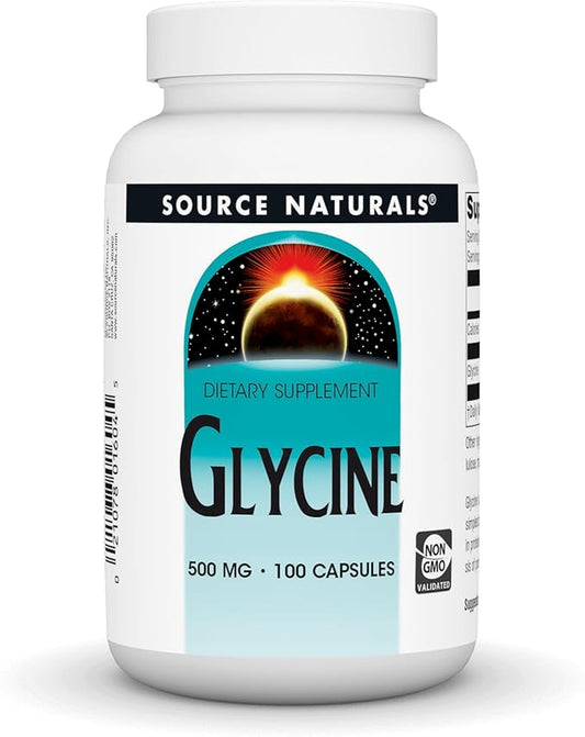Source Naturals Glycine 500 mg Amino 200 Capsules