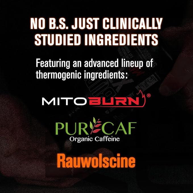 Jacked Factory Burn-XT Max - High-Performance Thermogenic Fat Burner & Appetite Suppressant for Weight Loss w/PurCaf Organic Caffeine, MitoBurn, Green Tea, Acetyl L Carnitine & More - 90 Capsules