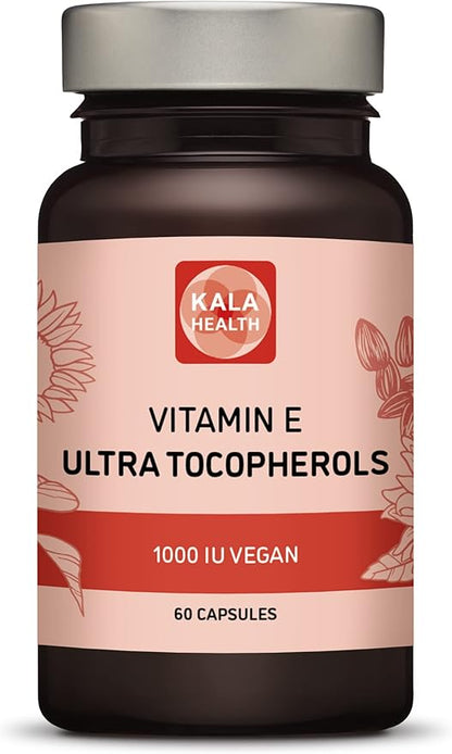 Kala Health Vitamin E 1000 IU 450mg Vitamin 4 Tocopherols