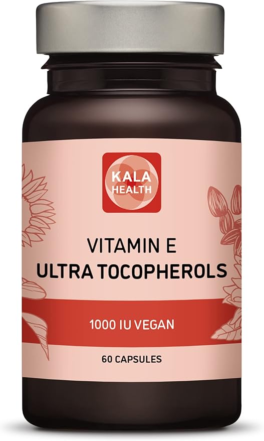 Kala Health Vitamin E 1000 IU 450mg Vitamin 4 Tocopherols