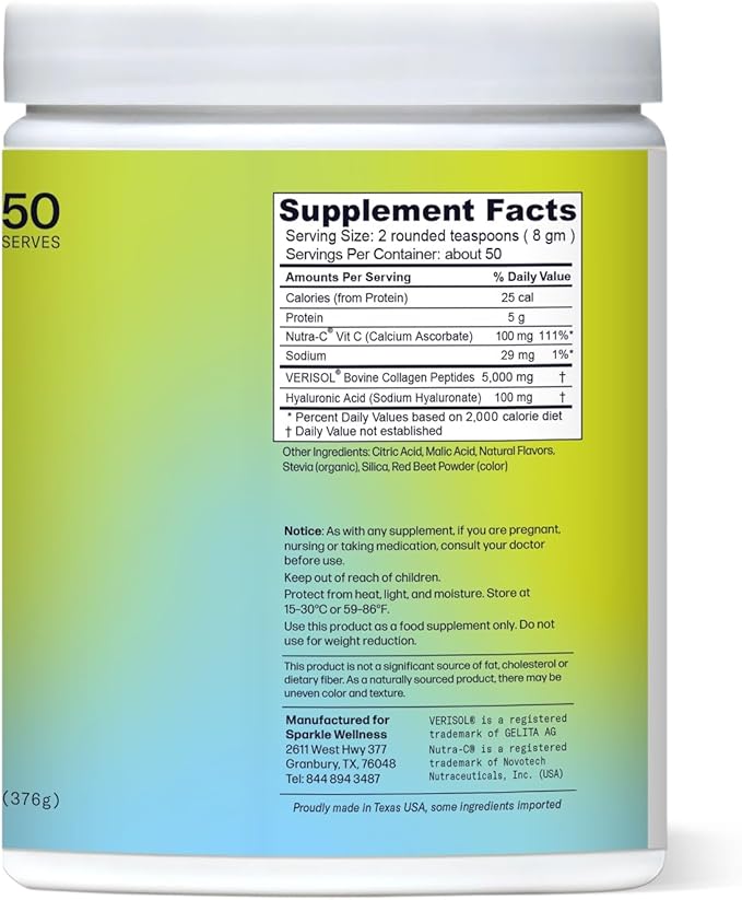 Hydrolyzed Collagen Powder [50-Serves] VERISOL
