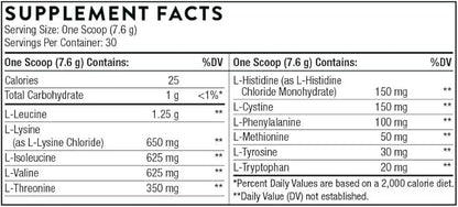 THORNE Amino Complex - Clinically-Validated EAA and BCAA Powder for Pre or Post-Workout - Promotes Lean Muscle Mass & Energy Production - NSF Certified for Sport - 30 Servings - 8.0 Oz - Berry Flavor