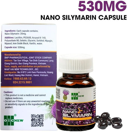 Nano Silymarin - 60 Capsules - 99.9%