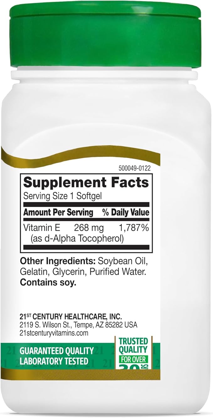 21st Century E 400 I.U. Natural 110-Count