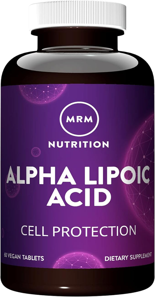 MRM Nutrition Alpha Lipoic Acid | 300mg ALA | Cell Protection | Liver Health + detoxification | Potent antioxidant | Vitamin C + E Regeneration | 60 Servings
