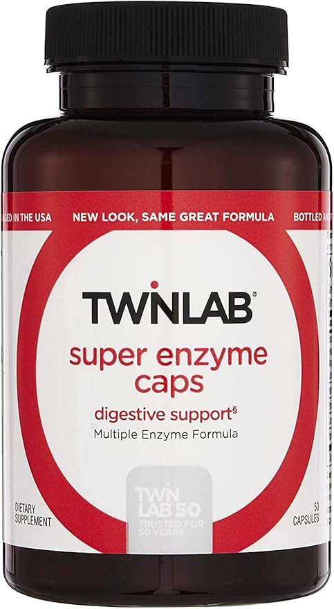 Twinlab Super Enzyme Caps 50 Capsules