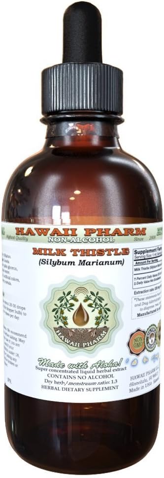 Hawaii Pharm Milk Thistle Alcohol-FREE Liquid 2 oz