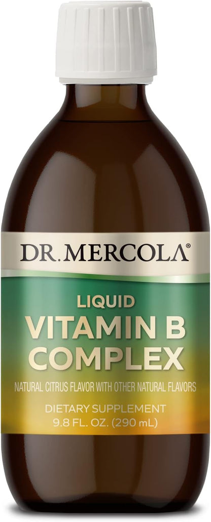 Dr. Mercola Vitamin B Complex Liquid, 9.8 Fl. (290 mL), 29 Servings,