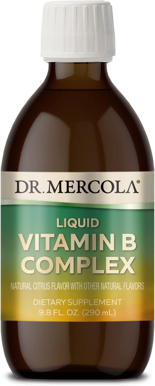 Dr. Mercola Vitamin B Complex Liquid, 9.8 Fl. (290 mL), 29 Servings,